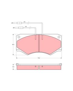 TRW GDB389 - Kit pastiglie freno, Freno a disco
