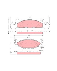 TRW GDB4003 - Kit pastiglie freno, Freno a disco