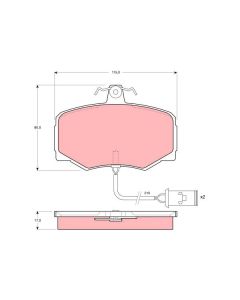 TRW GDB421 - Kit pastiglie freno, Freno a disco