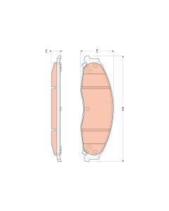 TRW GDB4601 - Kit pastiglie freno, Freno a disco