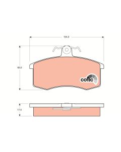 TRW GDB469 - Kit pastiglie freno, Freno a disco