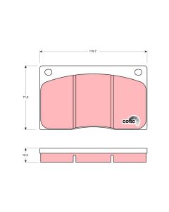 TRW GDB585 - Kit pastiglie freno, Freno a disco