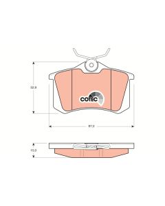 TRW GDB823 - Kit pastiglie freno, Freno a disco
