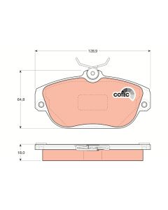 TRW GDB837 - Kit pastiglie freno, Freno a disco