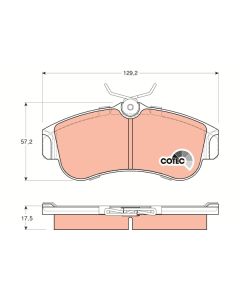 TRW GDB848 - Kit pastiglie freno, Freno a disco