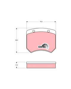 TRW GDB973 - Kit pastiglie freno, Freno a disco