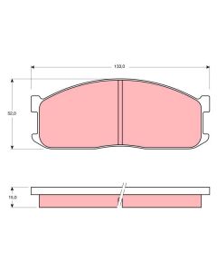 TRW GDB983 - Kit pastiglie freno, Freno a disco