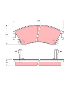 TRW GDB992 - Kit pastiglie freno, Freno a disco