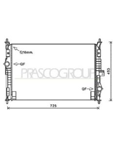 PRASCO CI450R001 - Radiatore, Raffreddamento motore