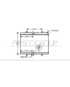 PRASCO CI942R002 - Radiatore, Raffreddamento motore