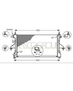 PRASCO CI954R005 - Radiatore, Raffreddamento motore