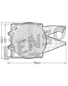 DENSO DER01020 - Ventola, Raffreddamento motore