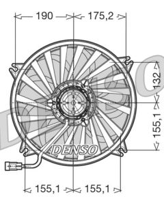 DENSO DER07005 - Ventola, Raffreddamento motore