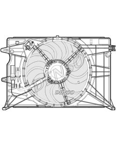 DENSO DER09074 - Ventola, Raffreddamento motore