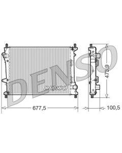 DENSO DRM09037 - Radiatore, Raffreddamento motore