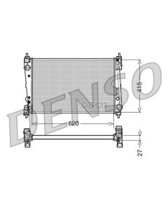 DENSO DRM09111 - Radiatore, Raffreddamento motore