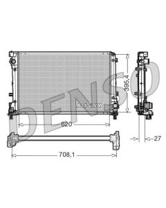 DENSO DRM09163 - Radiatore, Raffreddamento motore