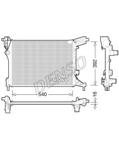 DENSO DRM09165 - Radiatore, Raffreddamento motore
