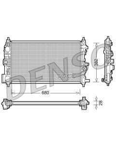 DENSO DRM20078 - Radiatore, Raffreddamento motore