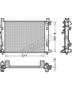 DENSO DRM37002 - Radiatore, Raffreddamento motore