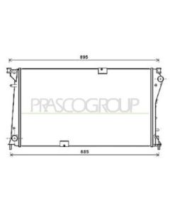 PRASCO DS952R005 - Radiatore, Raffreddamento motore