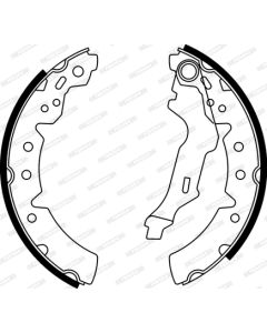 FERODO FSB591 - Kit ganasce freno