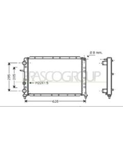 PRASCO FT906R006 - Radiatore, Raffreddamento motore