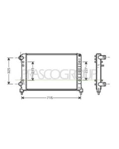 PRASCO FT908R003 - Radiatore, Raffreddamento motore