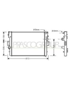 PRASCO FT926R005 - Radiatore, Raffreddamento motore