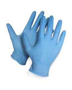 100 PEZZI GUANTI MONOUSO 100% NITRILE SENZA POLVERE - Tg XL