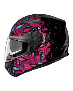IRIE - Sfida, casco integrale - Nero AN21 Viola - XL