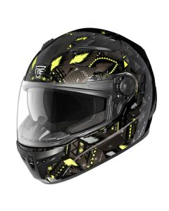 IRIE - Sfida, casco integrale - Nero AN21 Giallo - M