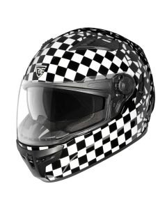 IRIE - Sfida, casco integrale - Nero AN23 Bianco - XS