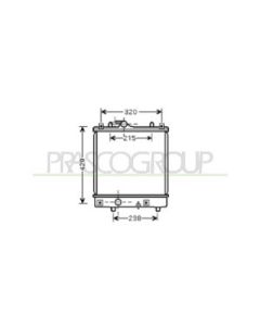 PRASCO OP304R002 - Radiatore, Raffreddamento motore