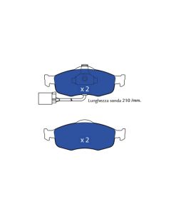 GNC P0539 - PASTIGLIE Ford MONDEO &gt;00 ANTERIORI C/S