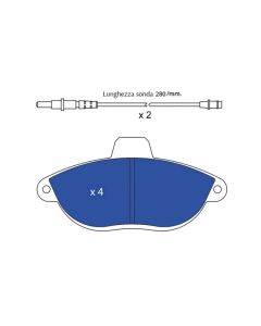 GNC P0763 - PASTIGLIE FIAT SCUDO 1.9 TD ANT 2Sp