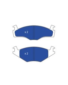 GNC P0856 - PASTIGLIE VW POLO ANTERIORI Sp 17MM
