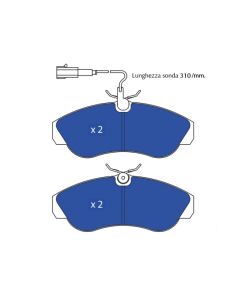 GNC P1155 - PASTIGLIE Fiat DUCATO 18QL.00&gt; ANT SP.QUA