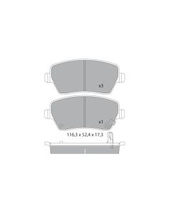 GNC P1324 - PASTIGLIE SUZUKI SWIFT 05> 1.3 DDiS ANT