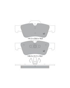 GNC P1376 - PASTIGLIE Mercedes ML 320 CDI Posteriore 05&gt;