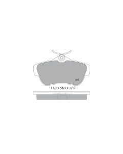 GNC P1397 - PASTIGLIE Fiat SCUDO 2.0 JTD 07&gt; Posteriore