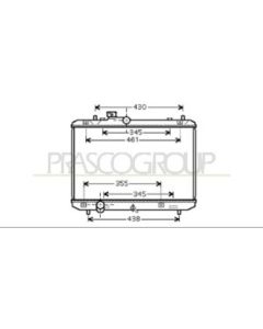 PRASCO SZ034R003 - Radiatore, Raffreddamento motore