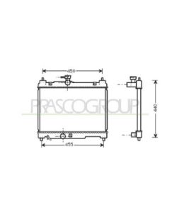 PRASCO TY320R001 - Radiatore, Raffreddamento motore