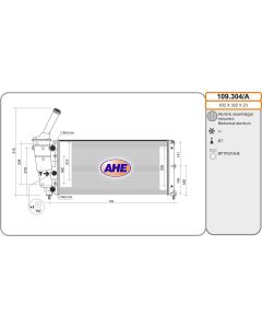 AHE 109304A - Radiatore, Raffreddamento motore