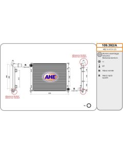 AHE 109392A - Radiatore, Raffreddamento motore