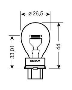 OSRAM 3157 - Lampadina, Luce di parcheggio/posizione