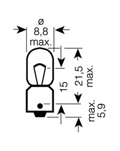 OSRAM 3893 - Lampadina, Luce di parcheggio/posizione