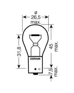 OSRAM 7510TSP - Lampadina, Indicatore direzione