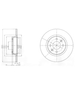 DELPHI BG4045 - Discofreno