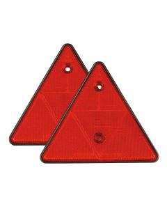 LAMPA - Euro-Norm catarifrangenti triangolari - 155x135 mm - Rosso